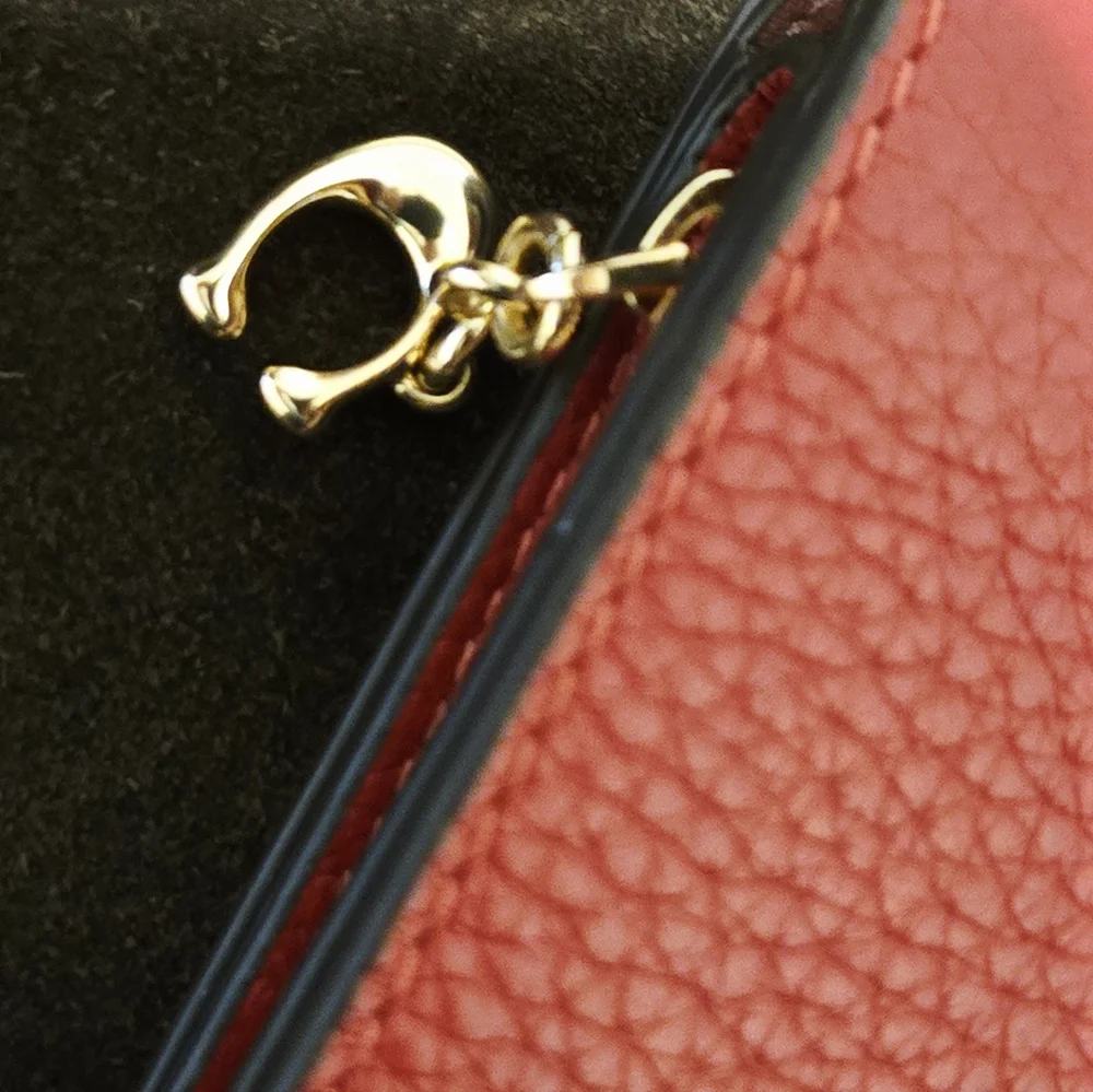 Coach 1941 Red Pebbled Leather Wallet Item #C2862 New With Tag No Use Or Stains - Picture 4 of 7